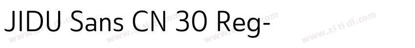 JIDU Sans CN 30 Reg字体转换